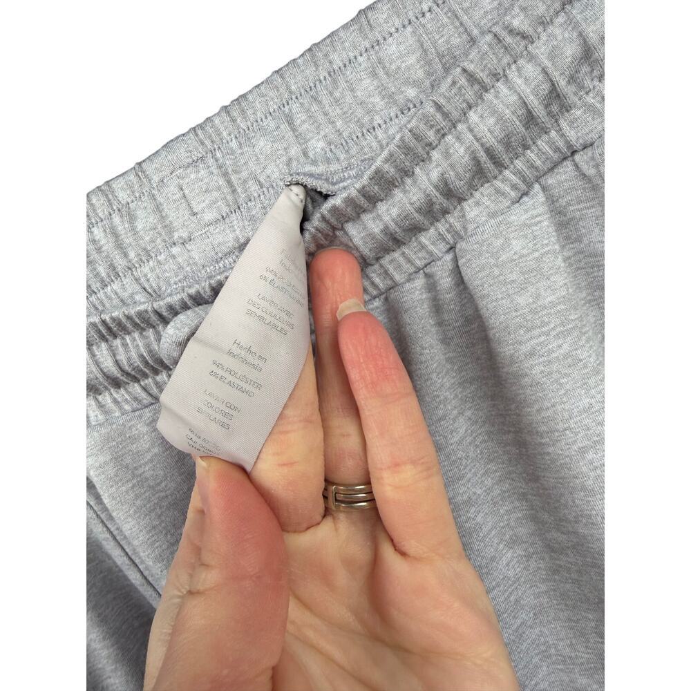 Alo Yoga Men's Medium Drop Crotch Harem Jogger Pants Heather Gray Zipper Pockets - Picture 6 of 7